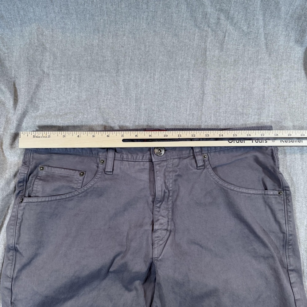 UNTUCKit‎ Pants Mens 35x32 Gray Straight Fit Stretch Pima Cotton Casual Chinos - Picture 5 of 12